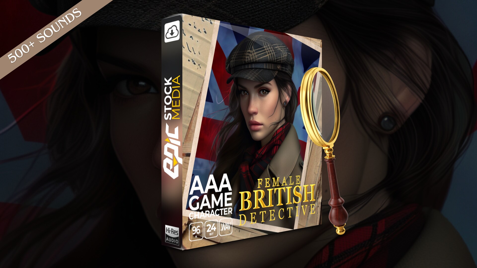 Game Character British Female Detective in Sound Effects UE Marketplace